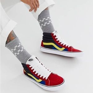 𝅺vans Sk8-Hi OTW Rally Reissue Chili Red,
Black & White UNISEX men/women
